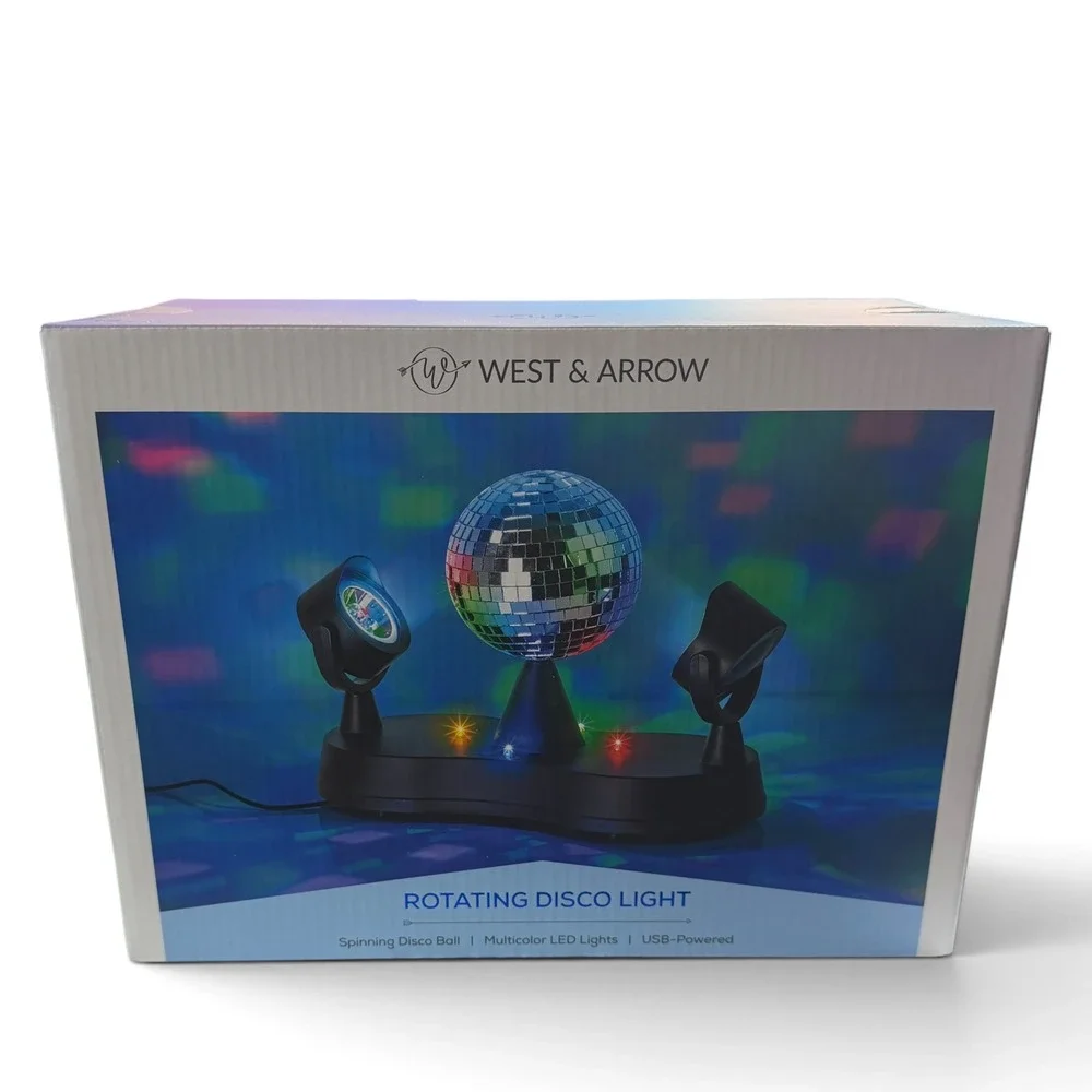 West & Arrow Multicolor Rotating Disco Projection Light USB Powered WA-PL200-999